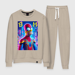 Женский костюм Homer Simpson and Spider man - collaboration