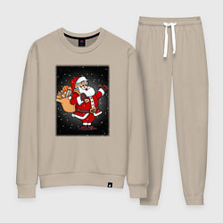 Женский костюм Санта Клаус с мешком