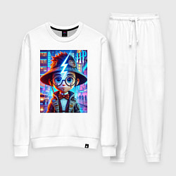 Костюм хлопковый женский Гарри Поттер юниор - неоновое свечение, цвет: белый