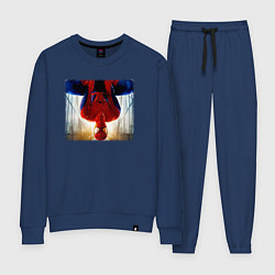 Костюм хлопковый женский Новый человек паук, цвет: тёмно-синий