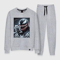 Женский костюм Venom and funny kitten - ai art fantasy