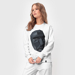 Костюм хлопковый женский Boss mask, цвет: белый — фото 2