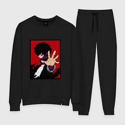 Костюм хлопковый женский Моя геройская академия Dabi, цвет: черный