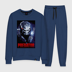 Костюм хлопковый женский Predator in the helmet, цвет: тёмно-синий