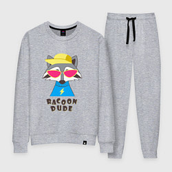 Костюм хлопковый женский Чува енот, цвет: меланж