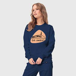 Костюм хлопковый женский Hollywood Los Angeles, цвет: тёмно-синий — фото 2