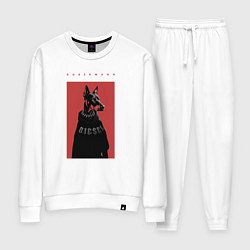 Костюм хлопковый женский Порода Доберман - половинка пары, цвет: белый