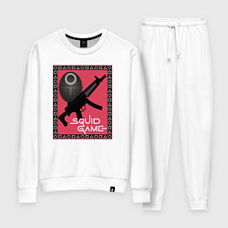 Женский костюм Squid game gun and mask