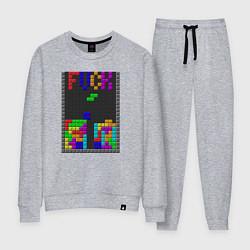 Костюм хлопковый женский Tetris, цвет: меланж