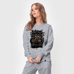 Костюм хлопковый женский Мотоцикл кастом 1988, цвет: меланж — фото 2