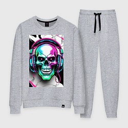 Женский костюм Череп в наушниках