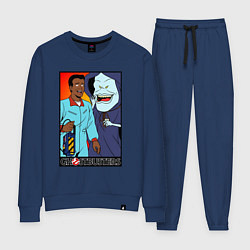 Костюм хлопковый женский Ghostbusters - Winston and the sandman, цвет: тёмно-синий