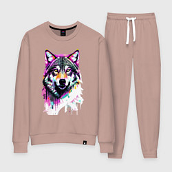 Женский костюм Волчья морда - нейроарт