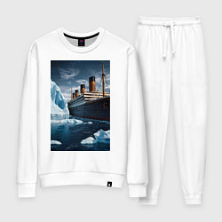 Женский костюм Титаник плывет среди айсбергов