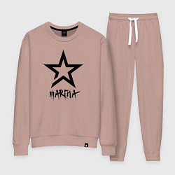 Костюм хлопковый женский Marina - star, цвет: пыльно-розовый