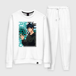 Костюм хлопковый женский Мегуми фусигуро заклинатель, цвет: белый