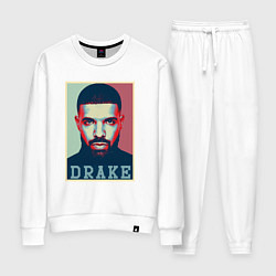 Костюм хлопковый женский Drake, цвет: белый