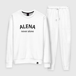 Костюм хлопковый женский Alena - never alone, цвет: белый
