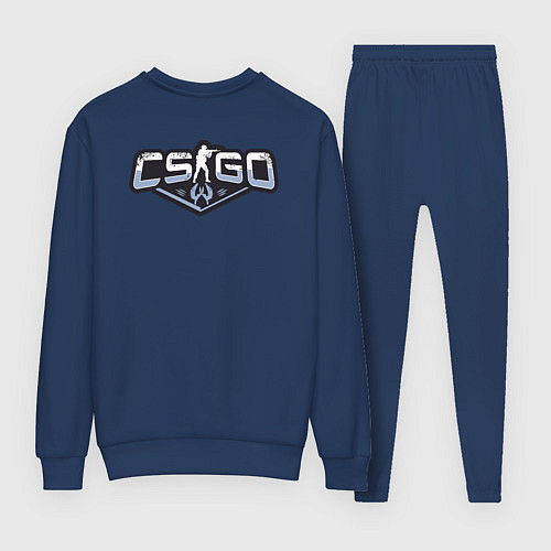 Женский костюм Counter-Strike - спецназовец в противогазе / Тёмно-синий – фото 2