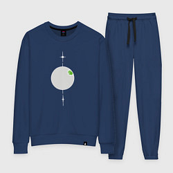 Костюм хлопковый женский Новая планета, цвет: тёмно-синий