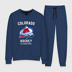 Костюм хлопковый женский Colorado Avalanche team NHL, цвет: тёмно-синий