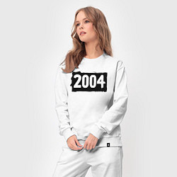 Костюм хлопковый женский Черный квадрат 2004, цвет: белый — фото 2