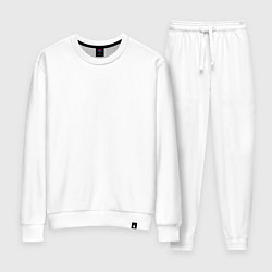 Костюм хлопковый женский Глаза на спине у мамы, цвет: белый