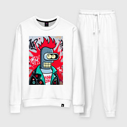 Женский костюм Бендер панк - граффити