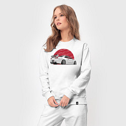 Костюм хлопковый женский Nissan Skyline art, цвет: белый — фото 2