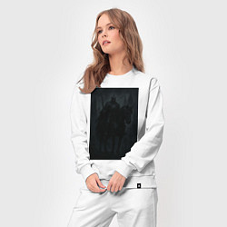 Костюм хлопковый женский Рыцарь тьмы - dark fantasy, цвет: белый — фото 2