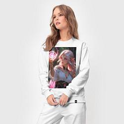 Костюм хлопковый женский Нежная эльфийка с магической сферой, цвет: белый — фото 2