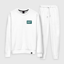 Костюм хлопковый женский Игрок - 007, цвет: белый