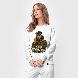 Костюм хлопковый женский XXXTentacion anime, цвет: белый — фото 2