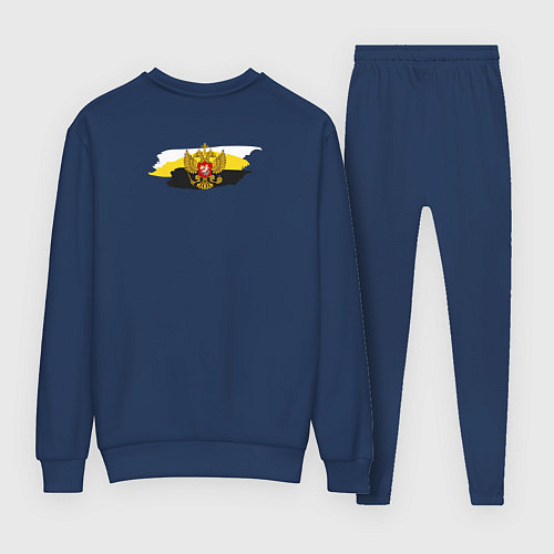 Женский костюм Позывной монархист белый арт / Тёмно-синий – фото 2