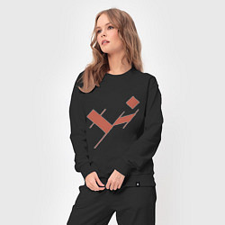 Костюм хлопковый женский Три буквы, цвет: черный — фото 2