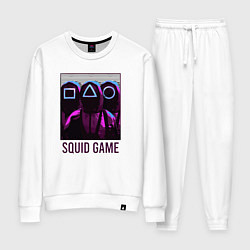 Костюм хлопковый женский Squid game shadows, цвет: белый