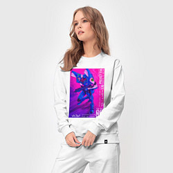 Костюм хлопковый женский Евангелион 00 - Рей, цвет: белый — фото 2