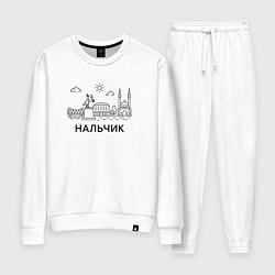 Костюм хлопковый женский Нальчик, цвет: белый