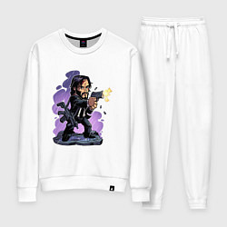 Костюм хлопковый женский Джон Уик, цвет: белый