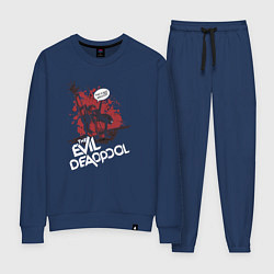 Костюм хлопковый женский Evil Deadpool, цвет: тёмно-синий