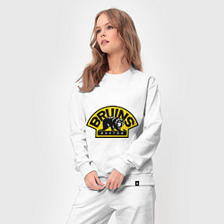 Костюм хлопковый женский HC Boston Bruins Label, цвет: белый — фото 2