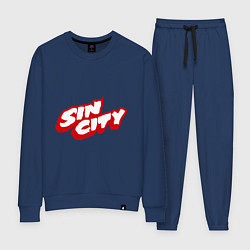 Костюм хлопковый женский Sin City, цвет: тёмно-синий