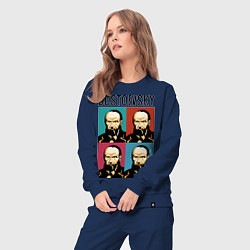 Костюм хлопковый женский Dostoevsky, цвет: тёмно-синий — фото 2