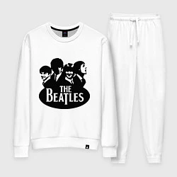 Костюм хлопковый женский The Beatles Band, цвет: белый