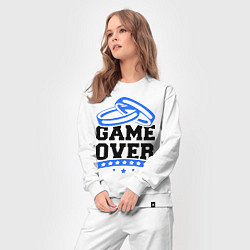 Костюм хлопковый женский Game over Свадьба, цвет: белый — фото 2