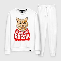 Костюм хлопковый женский Made in Russia: киса, цвет: белый