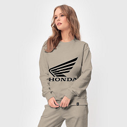 Костюм хлопковый женский Honda Motor, цвет: миндальный — фото 2