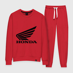 Костюм хлопковый женский Honda Motor, цвет: красный