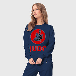 Костюм хлопковый женский Judo, цвет: тёмно-синий — фото 2