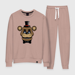 Костюм хлопковый женский Freddy FNAF, цвет: пыльно-розовый